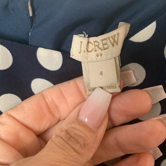 J Crew , Shift midi Dress Polka Dots ๐size 4 - Picture 6 of 7